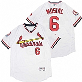Cardinals 6 Stan Musial White Flexbase Jersey,baseball caps,new era cap wholesale,wholesale hats